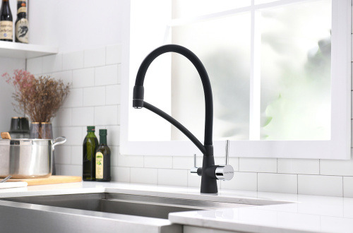 Смеситель для кухни Paulmark SIEGEN Si213111-401 на раковину антрацит - фото 2